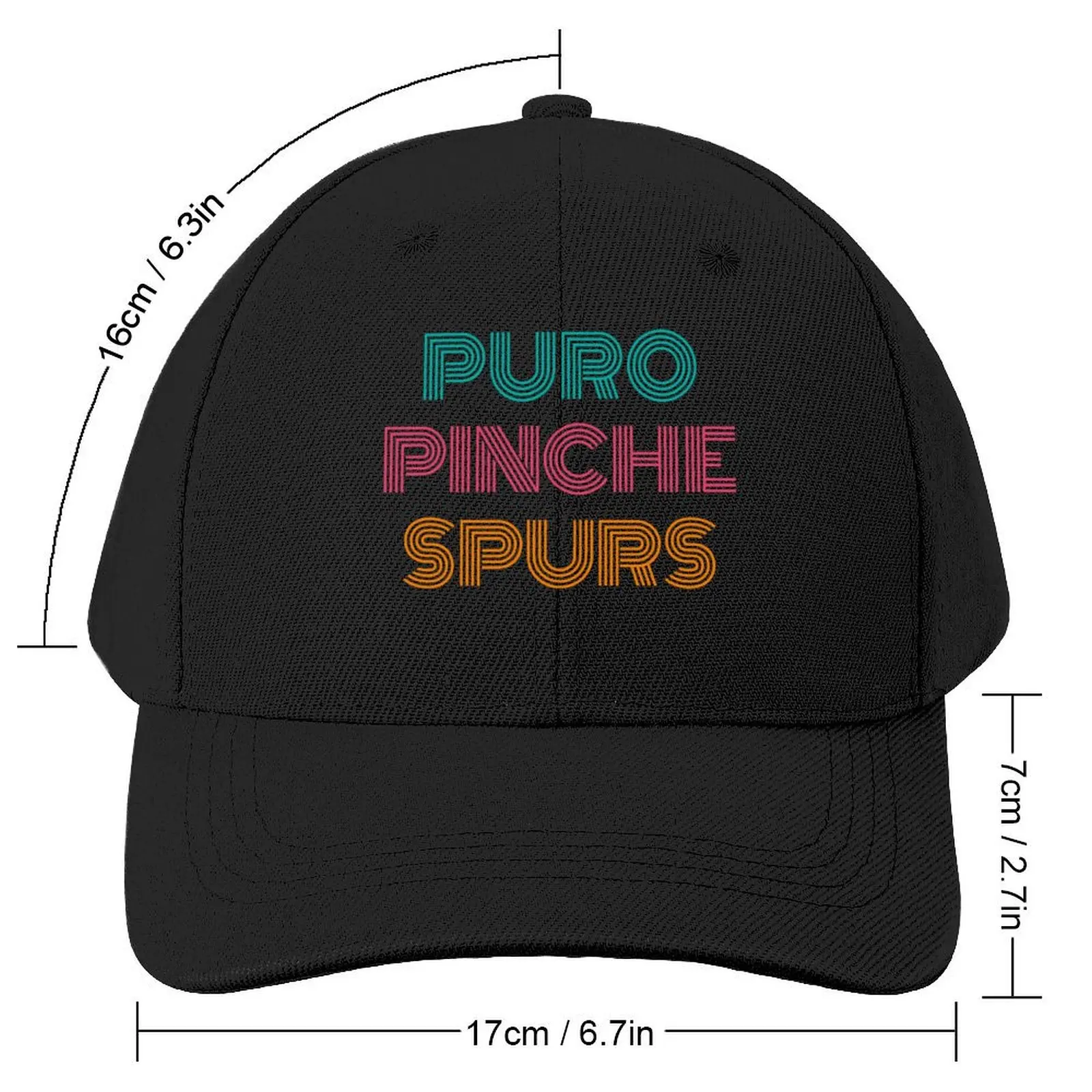 Puro Spurs Fiesta Colorway Baseball Cap beach hat western Hat Golf Men Women's