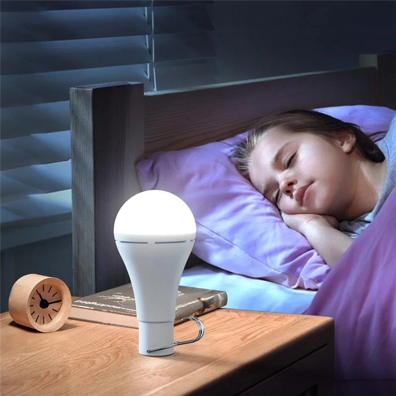 

【NEW】USB Rechargeable Light Bulb, Battery Backup Emergency Light Bulb For Home Power Outage, Hanging LED Light Bulb,2PCS Easy To