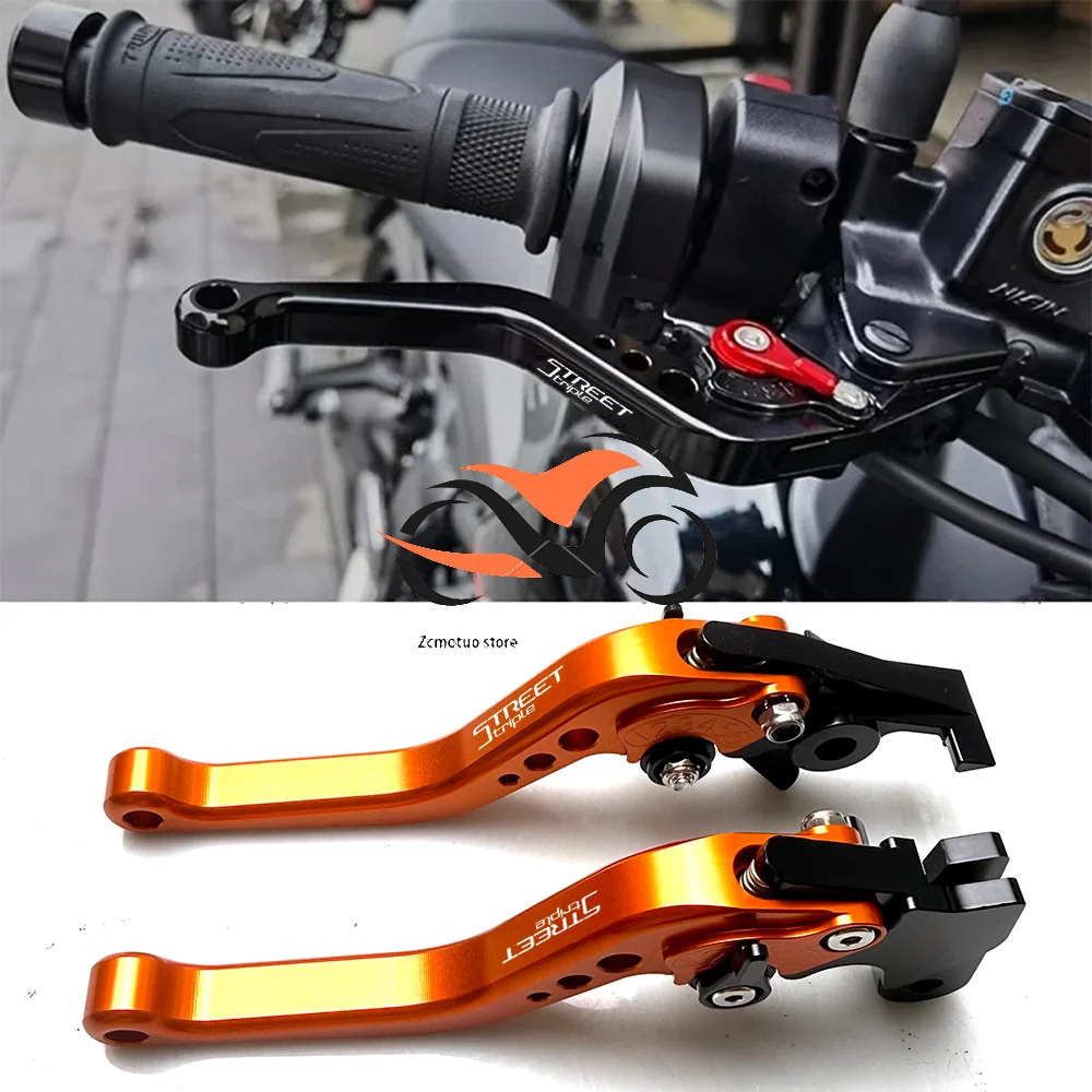 For 765 Street Triple S (Not RS version) 2017-2023 2020 2021 Motorcycle Clutch Brake Lever Extendable Folding Adjustable Levers