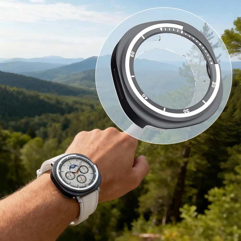 

Metal Protective Case Cover For Galaxy Watch8 Classic 46mm Smartwatch Scratch Resistance