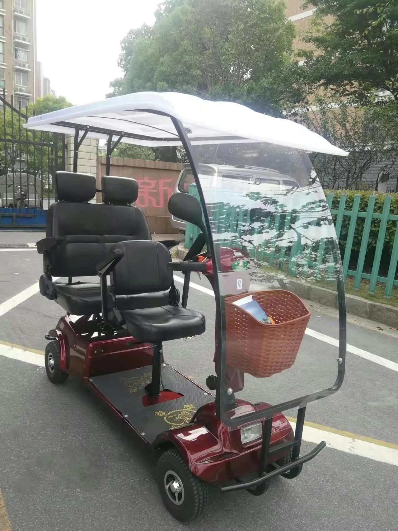 Factory Offer Three Seats Powerful Customized Colorful Mobility Scooter For Home Use Or Traveling Can Climb Slope