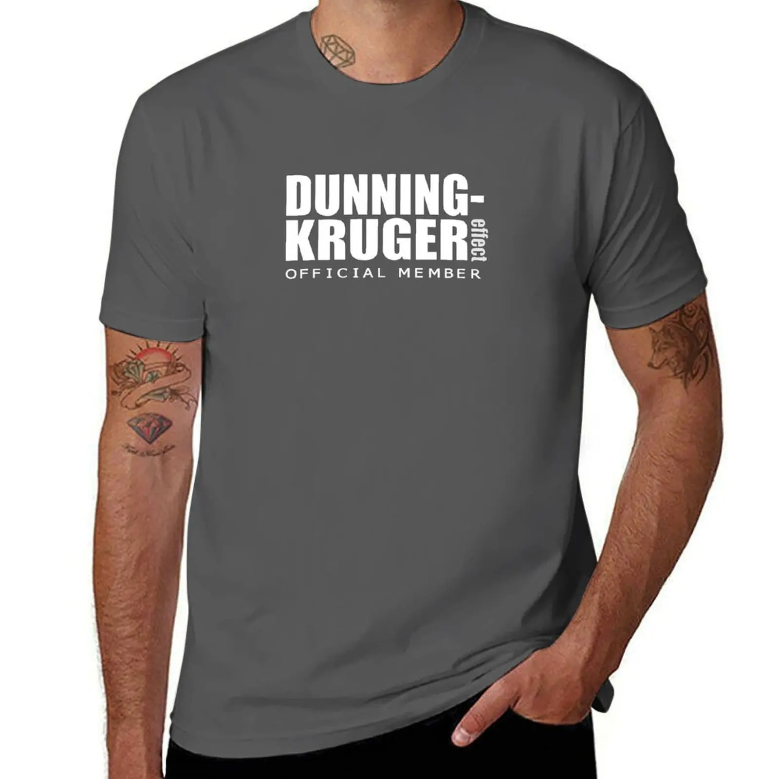 

Dunning-Kruger effect Official Member T-Shirt cotton tshirt 100% essential t shirt t shirt man luxury T-Shirt