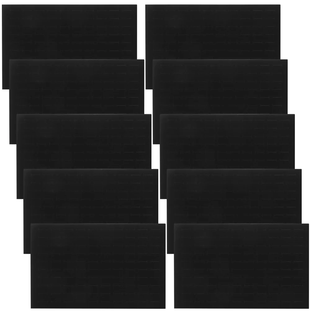 10 Pcs Sponges Jewelry Box Pad for Ring Earring Tray Black Insert Display Holder Lovers
