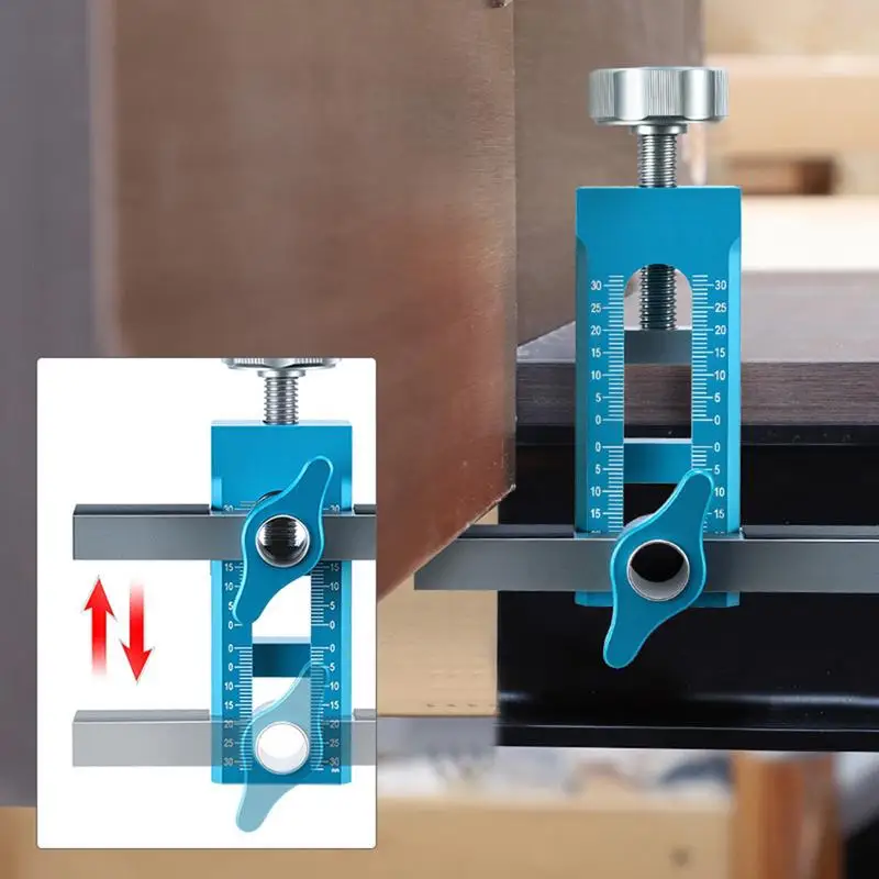 

Drawer Slide Jig Aluminum Alloy Cabinet Hardware Jig Wardrobe Mounting Clamp For Restaurant Home Drawer