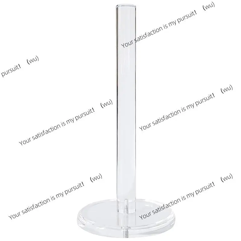 Transparent Paper Towel Holder Countertop Acrylic Tissue Stand Holder Bathroom Vertical Storage Stand For Kitchen Organization