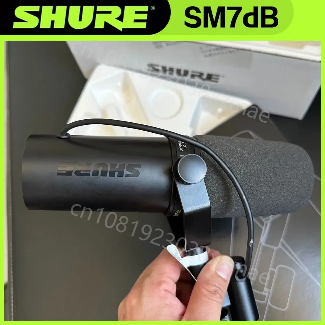 Shure SM7DB Dynamic Microphone with Built-in Preamp Sm7dB Studio Optional Response Microphone SM7B 7B for Live Stage Recordin