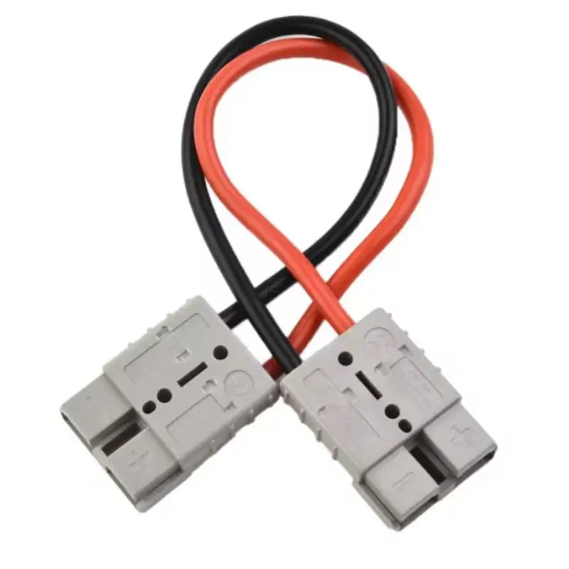 1Pcs 50A Plug For Anderson 10AW Double Ended Male Female Docking Plug 30cm/50cm/100cm Battery Charging Extension Cable Connector