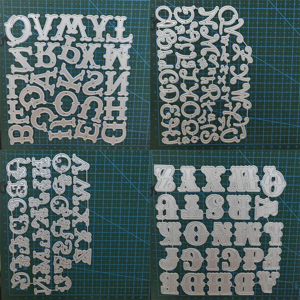 letter Alphabet Metal Cutting Dies Scrapbooking Metal Craft Cut Die Mold Templates Photo Album Card Making Embossing Stencil