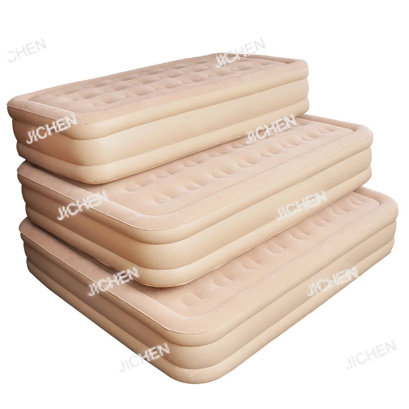 

Automatic Inflatable Bed High Bed Outdoor Camping Air Mattress Bed Thickened Flocking Single Double Camping Nap Floor Bunk