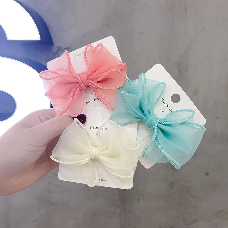 

Newest 40PCS Chiffon Ribbon Knot Bows Handmade DIY Jewelry Accessory Material Fit for Girls Hair Clips Headband Decoration