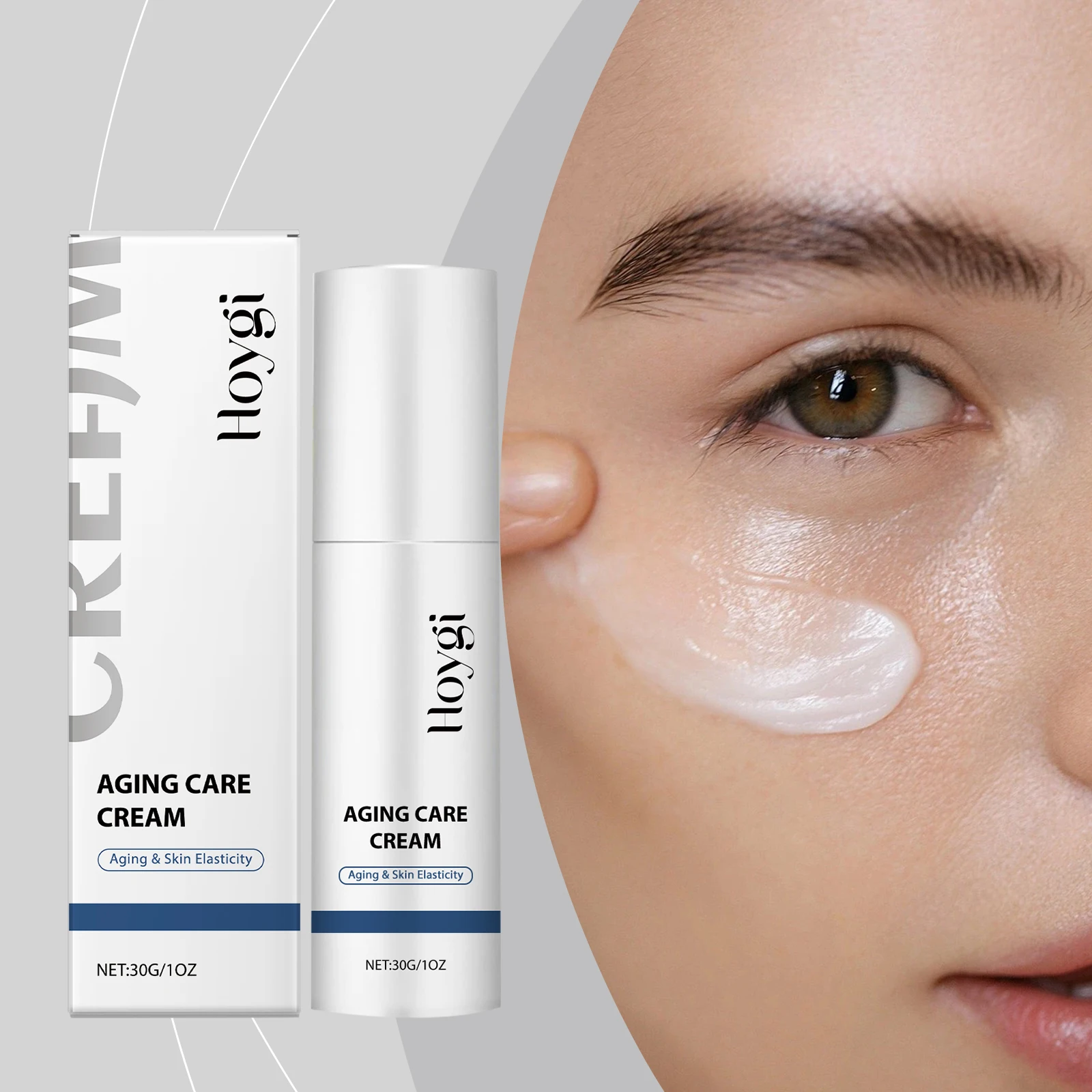 Krem pielęgnacyjny przeciwstarzeniowy - nawilżający krem ​​do twarzy z peptydami, ujędrniający i zwiększający elastyczność