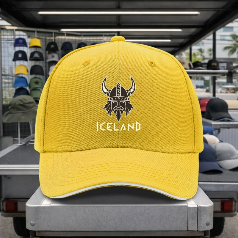 2026 New Icelandic Viking Logo Baseball Cap for Men, Casual Duckbill Hat, Trendy And Versatile Accessory, Outdoor Popular Casual