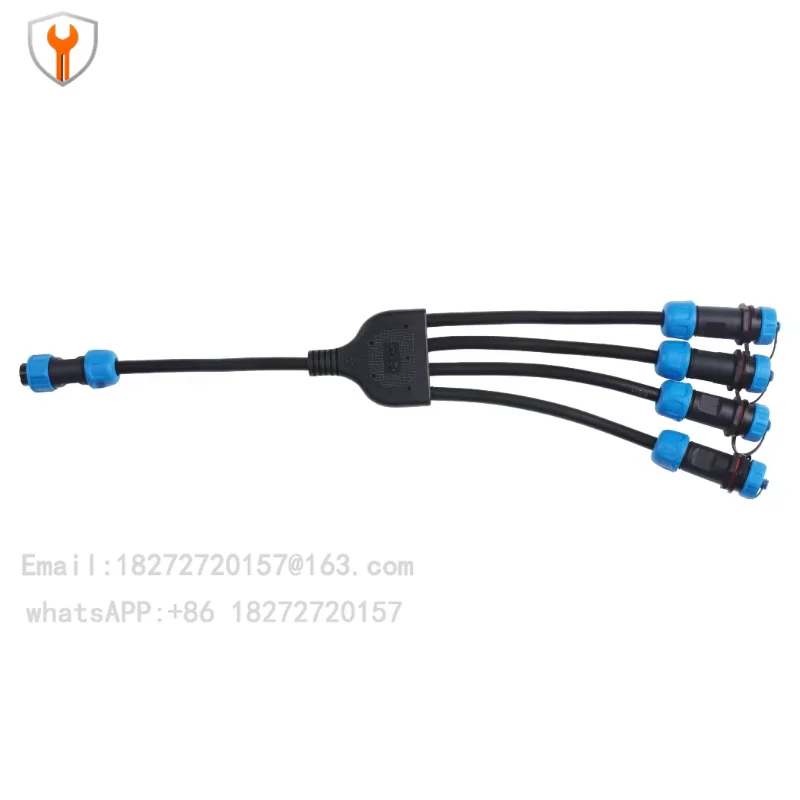 

For Industrial RS485 Modbus Separator Hub IP68 1 to 4 Sensor Extension Cable Compatible with SenseCAP