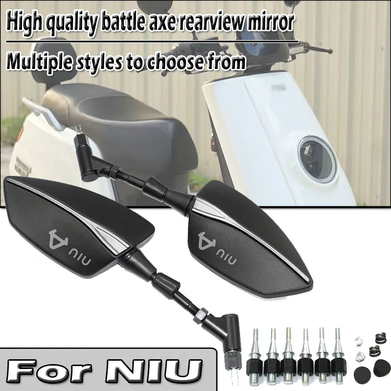 Universal Adjustable Rearview Rear View Mirrors for Niu N1s M1 U1 M+ 8/10mm Side Mirror for Enhanced Visibility