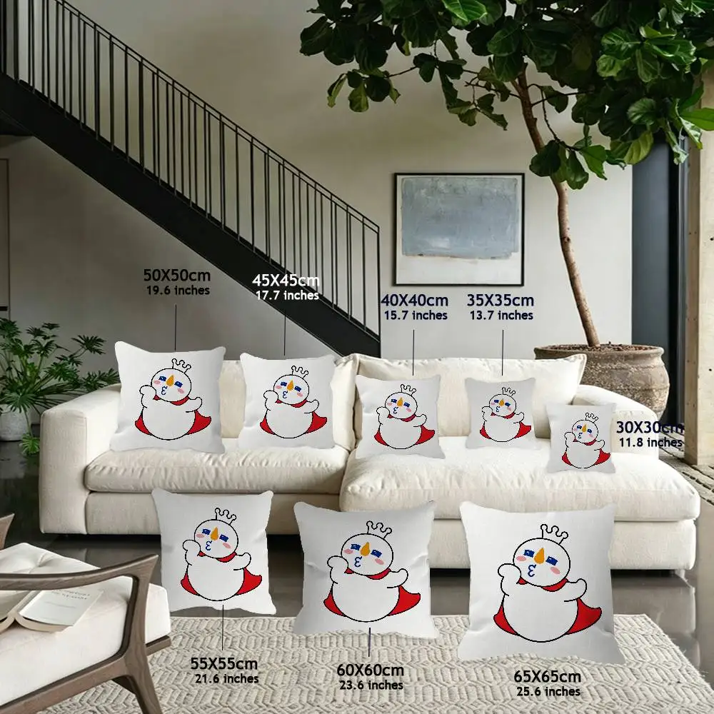 MIXUE Ice Cream & Tea soft Pillow Case for Sofa Living Room Home office Decor Protective Covers funda