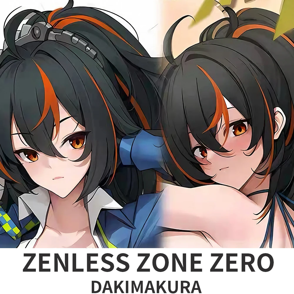Zenless Zone Zero Dakimakura Hugging Body Pillow Case  Anime Otaku Zhu Yuan Pillowcase Cushion Cover Bedding