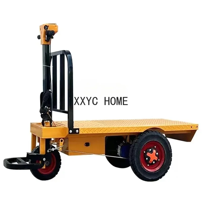 

Электрическая трехколесная платформа-тележка для строительной площадки, ручной толкатель, самосвал