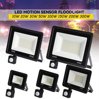 1/2/4PCS LED PIR Motion Sensor Floodlight Wall Light White Light 300W 200W 150W 100W 50W 30W 20W 10W LED Spotlight For Garden