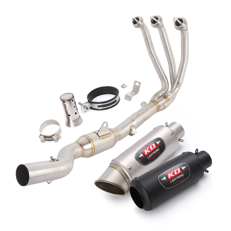 

51MM For CF-Moto 675SR 2024 2025 Motorcycle Exhaust System Muffler Front Tube Stainless Steel Header Pipe Slip On 675NK 2025
