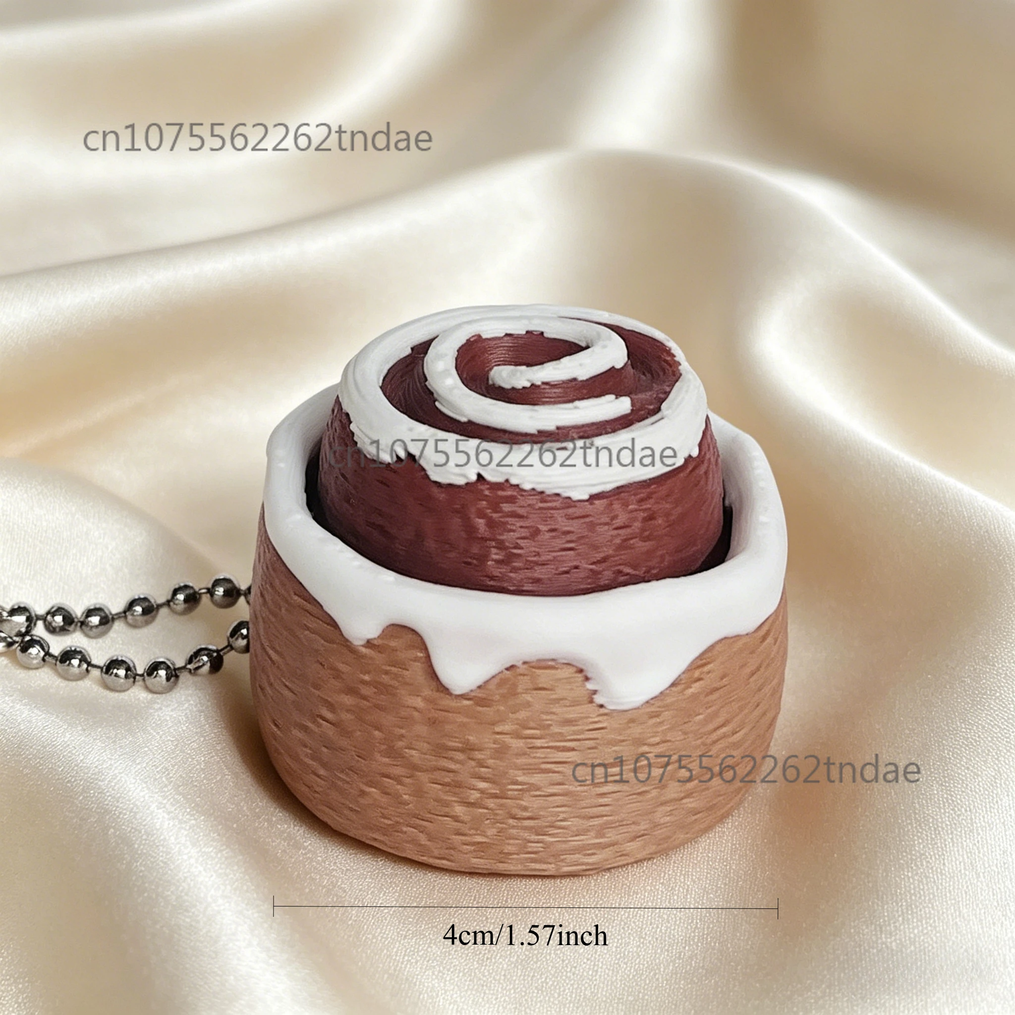 Cake Dessert Shape Keycap Clicker Keychain, 3D Printed