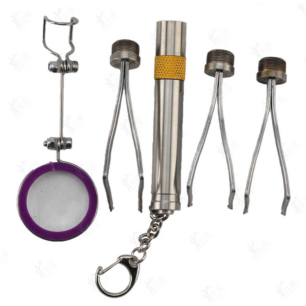 JMCKJ Y Tension With Light Wrench Lock Opener Tool With 2/3 Heads Locksmith Tool