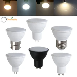 10 Stück gu10 dimmbare LED-Scheinwerfer lampe mr16 7w 110 Grad Abstrahl winkel Wechselstrom 220V 5,3 V e27 gu5.3 Energie spar lampe für Wohnkultur