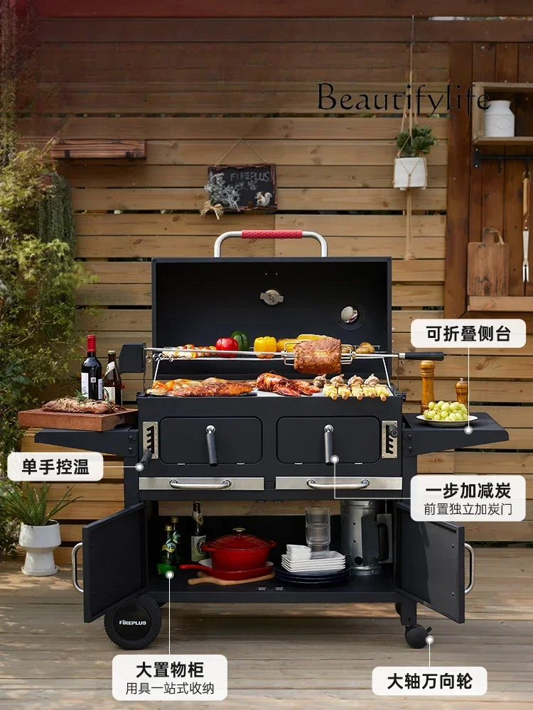 

Garden Household Barbecue Grill Barbecue Charcoal Grill American Barbecue Grill BBQ