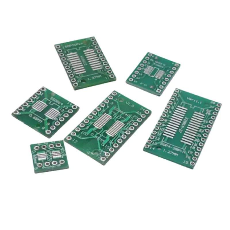 10PCS SMD To DIP Adapter Converter Plate PCB Board IC SOP8/14/16/20/24/28Bit SSOP SOT23 SOP10 SOT223 SOT89 TO DIP SOP/MSOP/TSSOP