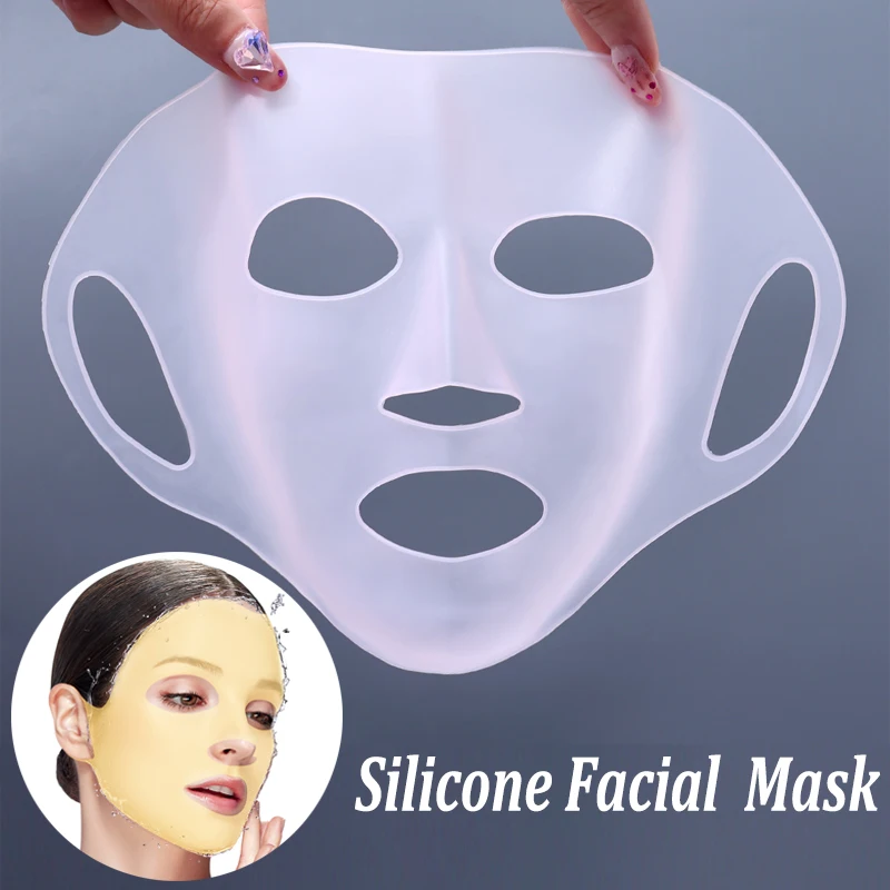 3D Silicone Mask Face Women Skin Care Tool Hanging Ear Face Mask Gel Sheet Reusable Lifting Anti Wrinkle Firming Ear Fixed Tools