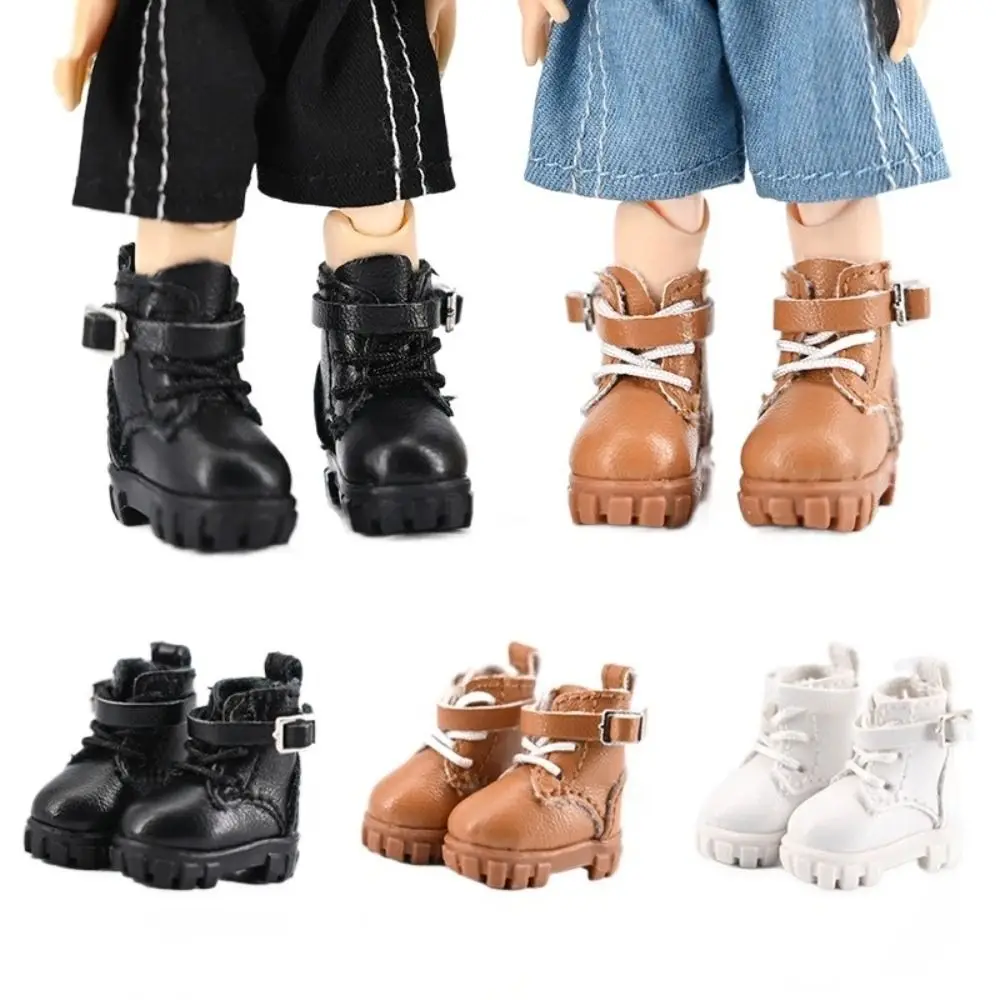 

Обувь Dress Up Ob11, милый наряд, повседневная обувь, кожаные сапоги для куклы, ролевые игры, черно-коричневые кукольные туфли Obitsu 11, обувь для пенни
