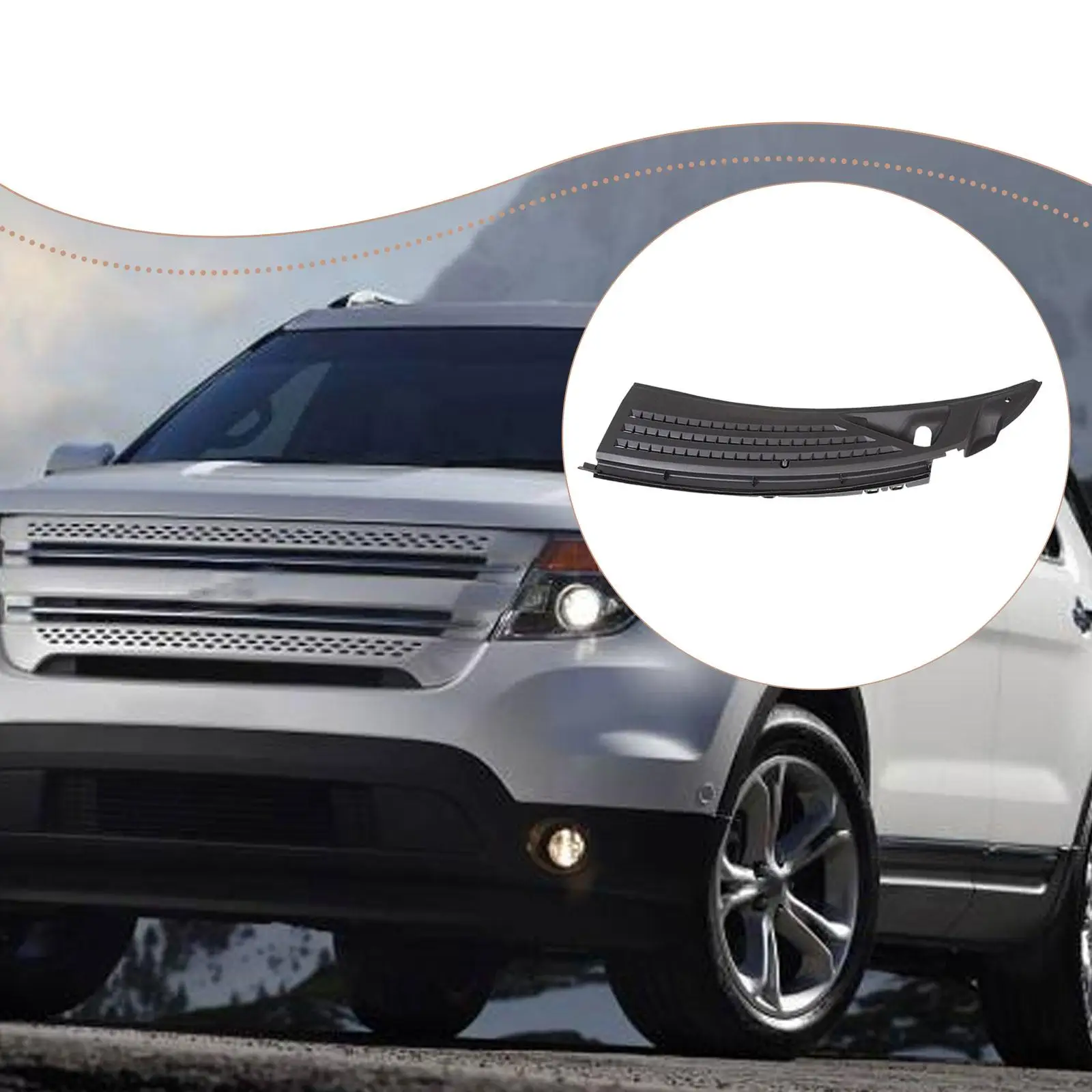 

Windshield Wiper Cowl Grille BL3Z-15022A68-a Replacement Hood Wiper Cowl Top