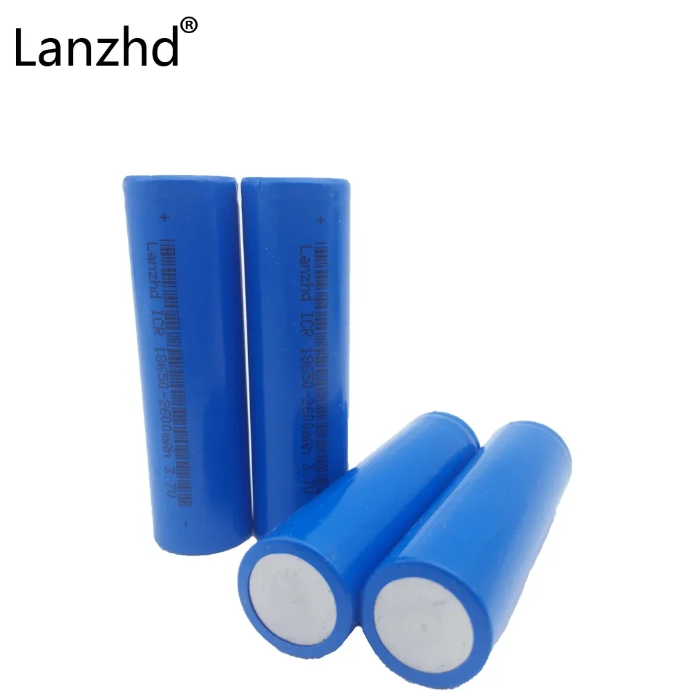 6PCS 3.7v Battery for LG HG2 18650 Batteries rechargeable Batteries lithium Li-ion Battery 2600MAH Capacity