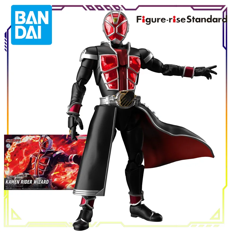 

BANDAI Osoriginal Figure Rise Standard Kamen Rider Wizard Flame Form Anime Action Figure Assembly Model Toys Gifts for Boys