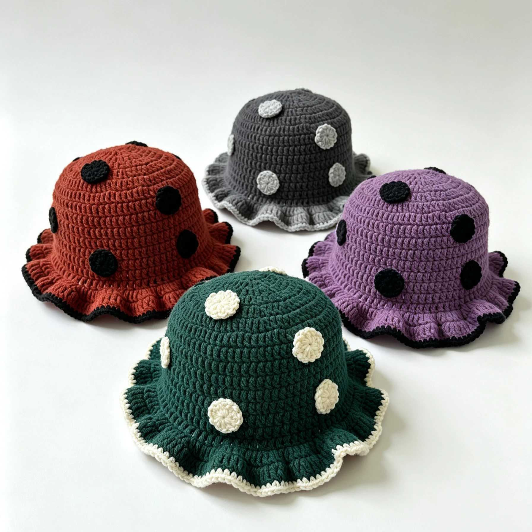Handgefertigter bunter Pilz-Bu – Beanie Winter Hat Bewertung und Preis