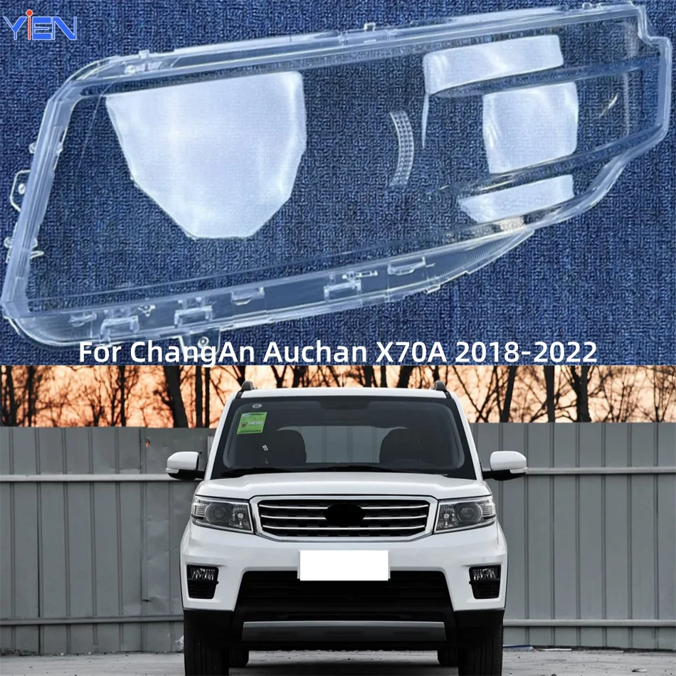 

For ChangAn Auchan X70A 2018 2019 2020 2021 2022 Accessories For The Car Polycarbonate High Gloss Fully Transparent Car Lights