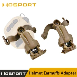 360° Rotation,Helmet Headset Rail Mount,EARMOR Tactical Headset M32 and M31 Helmet Rail Adapter, Hunting Shooting Earmuffs