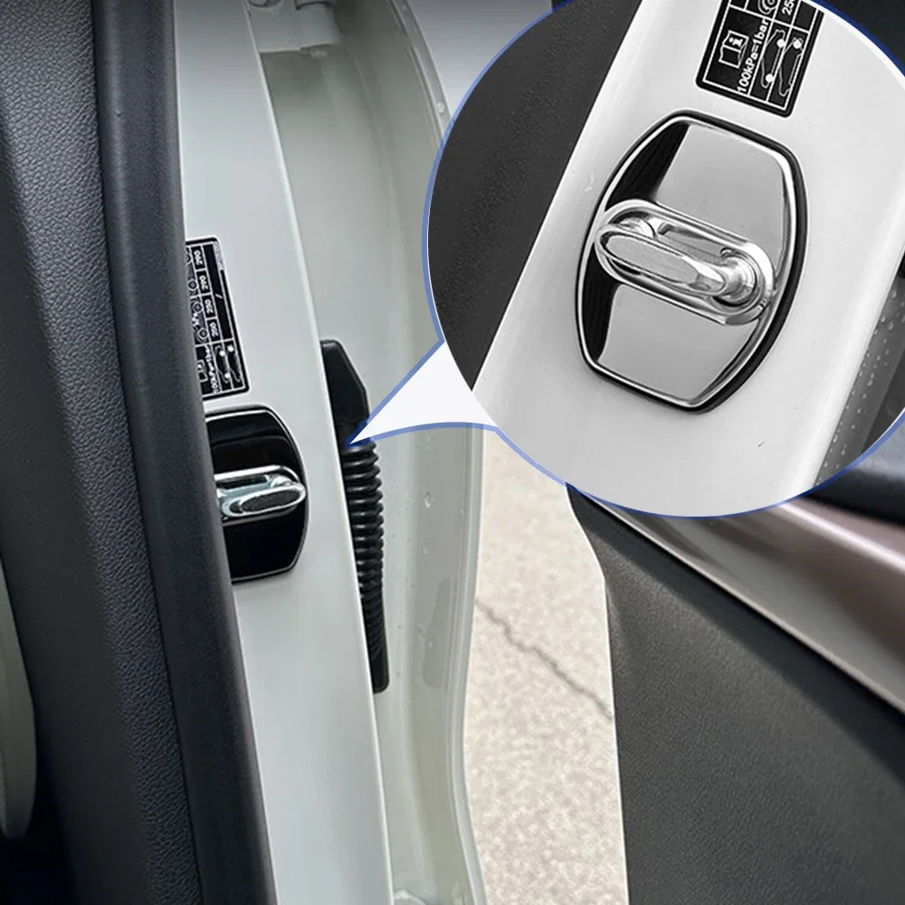 

4pcs Car Door Lock Waterproof Rust Resistant Protective Cover for RISING AUTO R7 2021 2022 2023 Auto Accessories