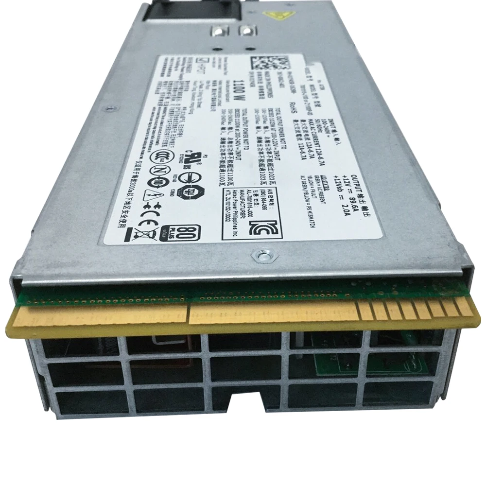 Used Original 1100W Server Power Supply Redundant L1100A-S0 for R510 R810 R815 R910 T710 7001515-J100 Z1100P-00 1Y45R TCVRR