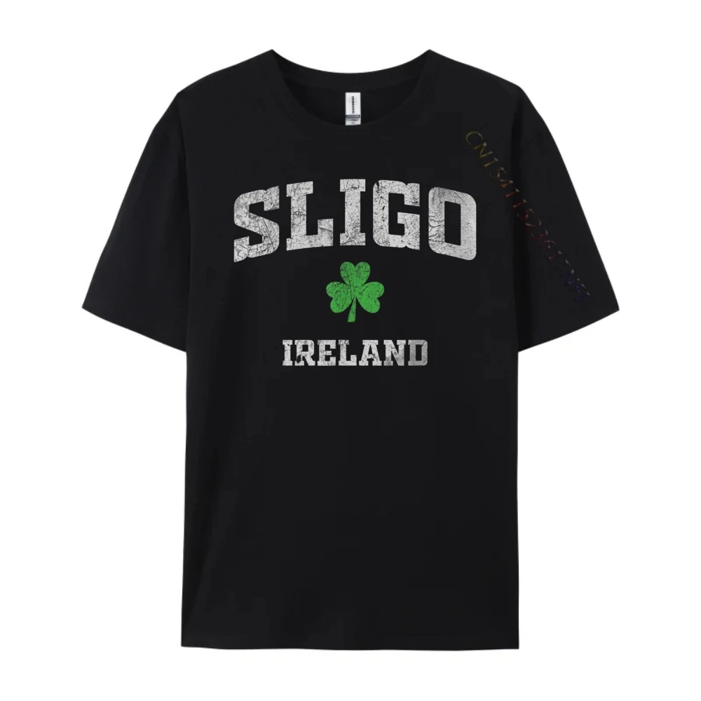 Sligo Ireland Pink Graphic Tees High Quality Men's T-Shirt Vintage Style Brand Clothing Breathable Custom T Shirt Graphic