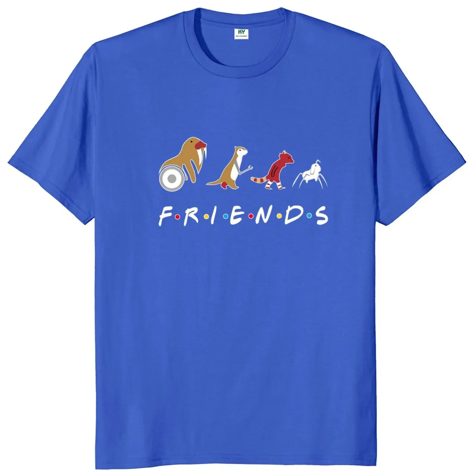 Rocket  And Friends Raccoon T Shirt Lylla Floor Teefs Fans Gift Short Sleeve Summer 100% Cotton O-neck T-shirt EU Size Crewneck