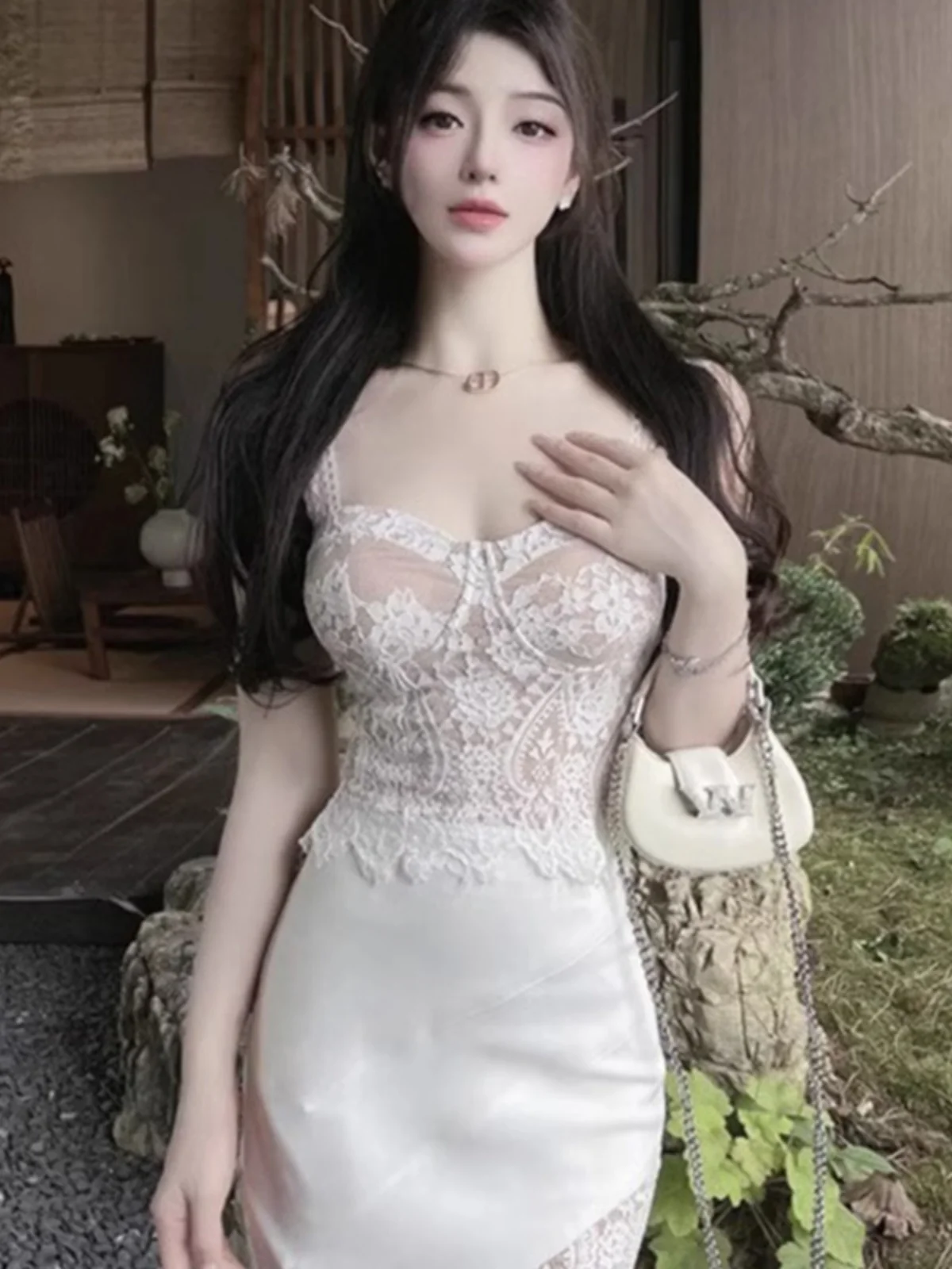 صدرية نسائية صغيرة الحجم من الدانتيل من بيور ديزاير مع وسادة صدر وظهر جميل وحمالة صدر قطعة واحدة ملابس داخلية مثيرة وقميص أسا...