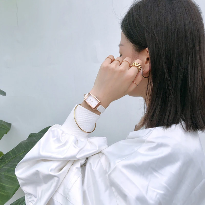 UTHAI BK67 Fashionable Woman watch, small, fresh, casual, retro square quartz watch, simple clock gift watches for woman