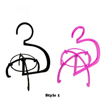 여러 가발을위한 가발 스탠드 헤어 랙 스탠드 용 플라스틱 스토리지 주최자를 스타일링하기위한 옷걸이 디스플레이 랙 가발 홀더