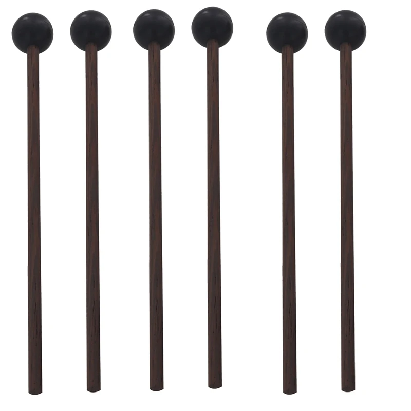 

3 Pair Drum Mallets Tongue Drum Mallets Wooden Mallets Sticks Beaters Percussion Instrument Accessory