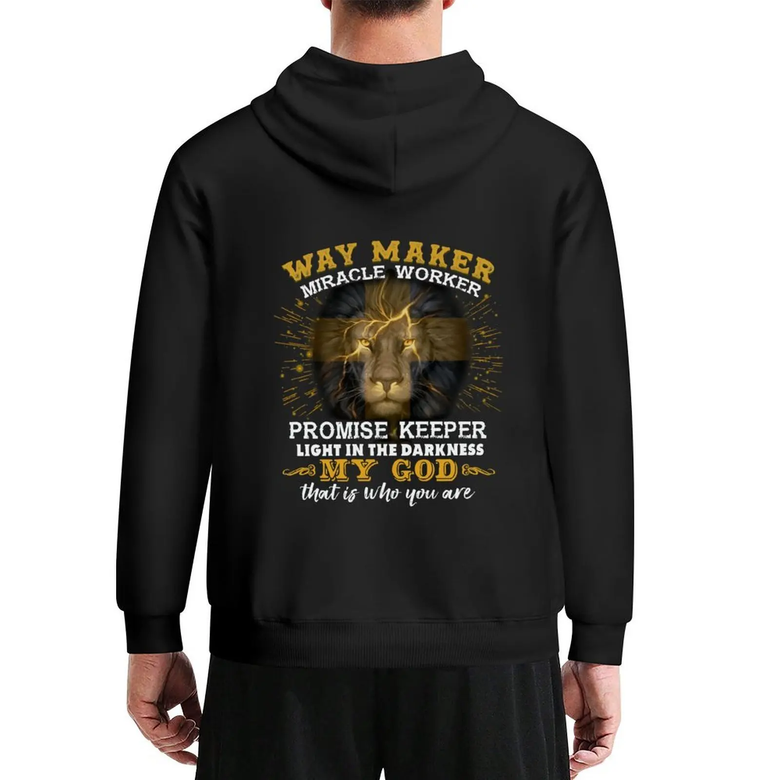 

Way Maker Lion Hoodie blouse men's autumn clothes mens clothes mens designer clothes graphic hoodie