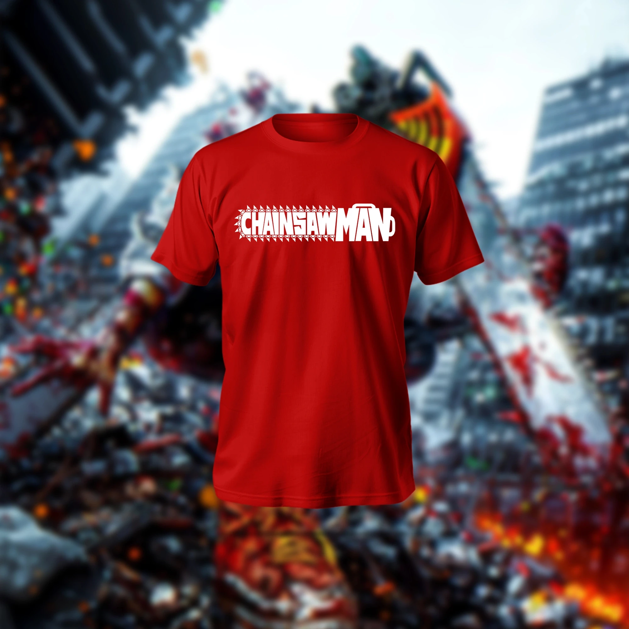 

Chainsaw Man Logo Graphic T Shirt 2026 Summer Unisex Oversized Streetwear Casual Short Sleeve Tee Tops