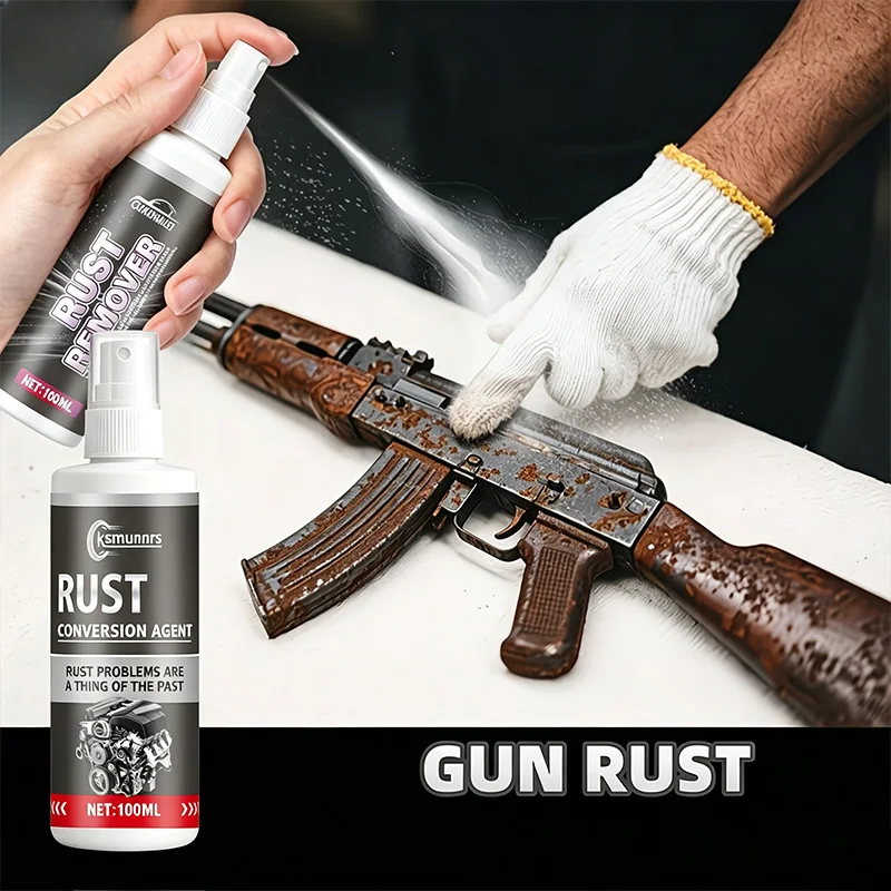 Metal Oxide And Iron Powder Removal Spray - Suitable for Chrome Surface Restorers on Car/Motorcycle Exhaust Pipes