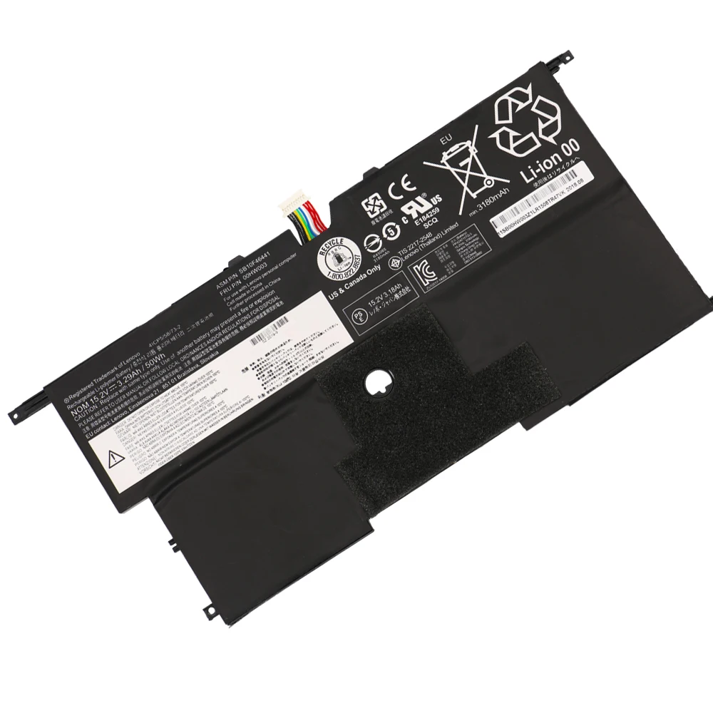 00HW003 Laptop Battery For Lenovo ThinkPad X1 Carbon Gen3 2015 00HW002 SB10F46441 SB10F46440 45N1700 15.2V 50Wh 3290mAh SHUOZB