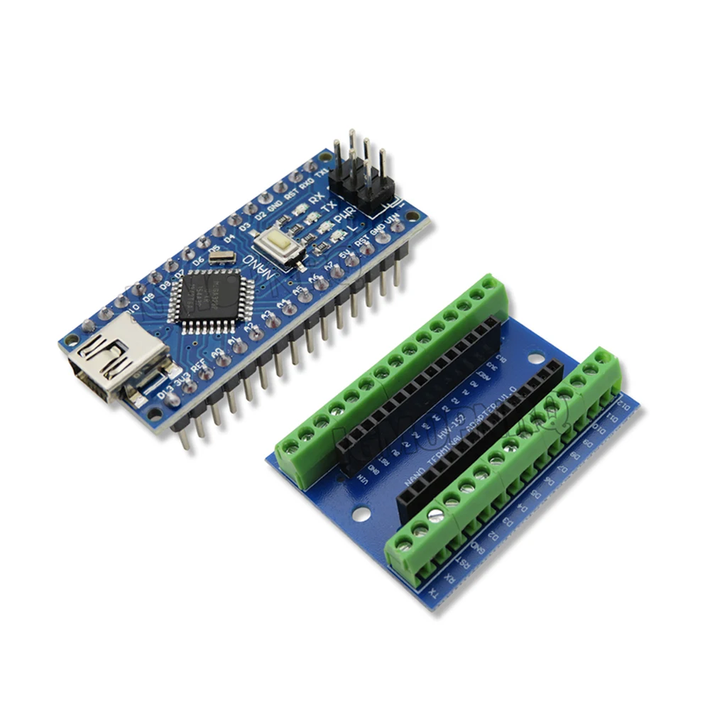 NANO V3.0 3.0 Controller Terminal Adapter Expansion Board NANO IO Shield Simple Extension Plate For Arduino AVR ATMEGA328P