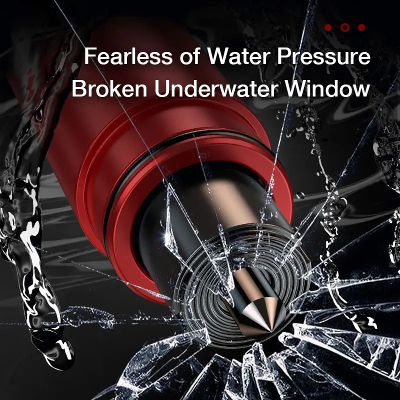 2-delige autoglasbreker en veiligheidsgordelsnijder, 2-in-1 autoveiligheidshamer, draagbaar noodreddingsgereedschap voor auto-ongevallen